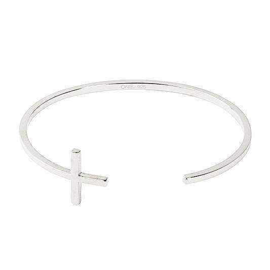 ALEXIA SILVER BANGLE - ONE BOND STREET
