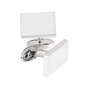 ALL SILVER CUFFLINKS - ONE BOND STREET