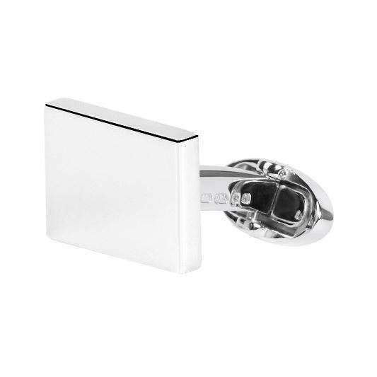 ALL SILVER CUFFLINKS - ONE BOND STREET