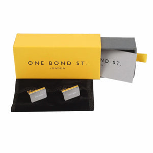 ALL SILVER CUFFLINKS - ONE BOND STREET