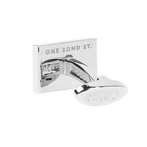 ALL SILVER CUFFLINKS - ONE BOND STREET