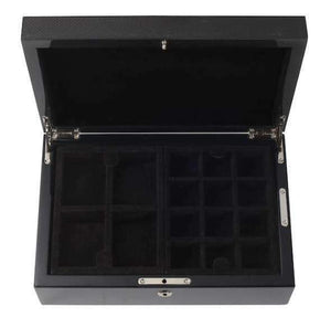 ONE BOND STREET - BLACK CARBON FIBRE WATCH BOX