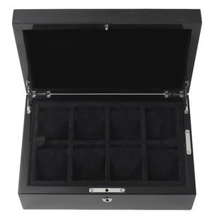 ONE BOND STREET - BLACK CARBON FIBRE WATCH BOX