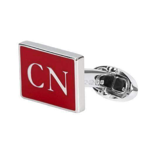 SOLID STERLING SILVER CHINA CUFFLINKS - ONE BOND STREET