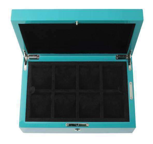 TURQUOISE WATCH BOX - ONE BOND STREET