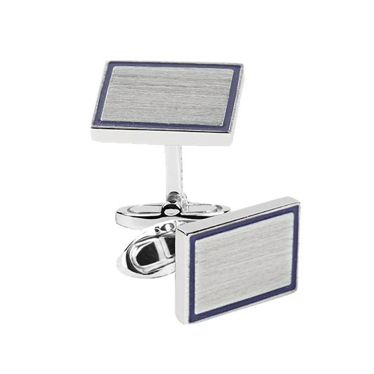 BRUSHED CLASSIC SILVER CUFFLINKS - ONE BOND STREET