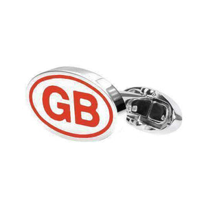 SILVER GB CUFFLINKS - ONE BOND STREET