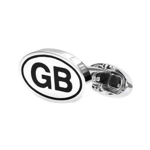 SILVER GB CUFFLINKS - ONE BOND STREET