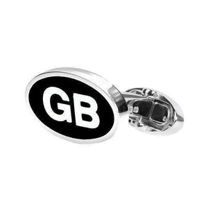 SILVER GB CUFFLINKS - ONE BOND STREET