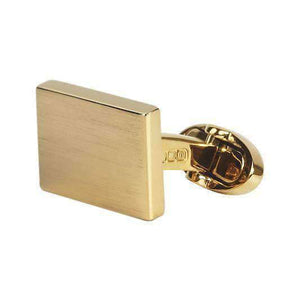 BRUSHED GOLD STERLING SILVER CUFFLINKS - ONE BOND STREET