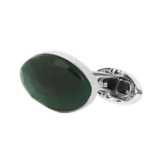 GREEN ONYX CUFFLINKS - ONE BOND STREET