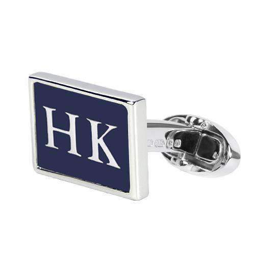 HONG KONG NAVY Cufflinks - One Bond Street