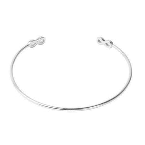 SILVER INFINITY BANGLE- ONE BOND STREET