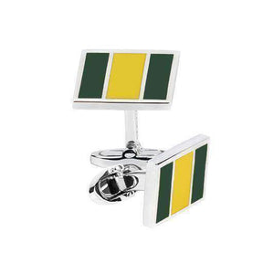 KYALAMI SILVER RACING CUFFLINKS - ONE BOND STREET