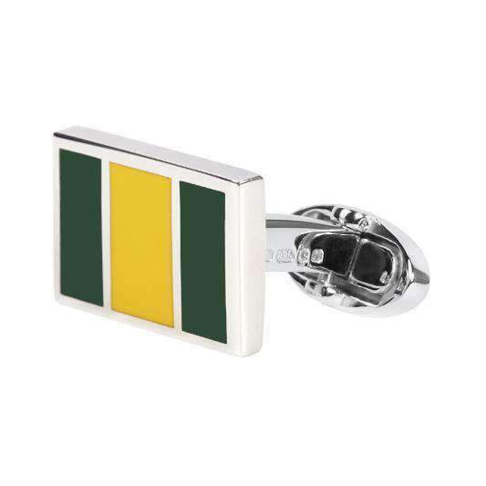 KYALAMI SILVER RACING CUFFLINKS - ONE BOND STREET