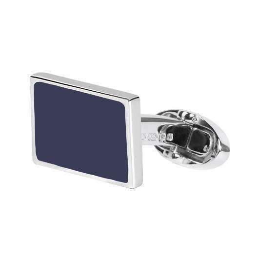 BLACK SILVER CUFFLINKS - ONE BOND STREET