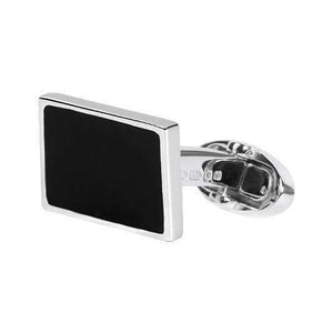 BLACK SILVER CUFFLINKS - ONE BOND STREET