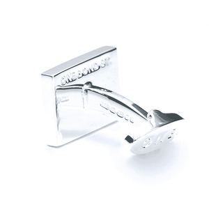 SILVER RACING CUFFLINKS - ONE BOND STREET