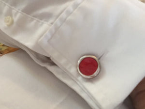 RED CUFFLINKS - ONE BOND STREET