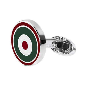 RED & GREEN ROUNDEL CUFFLINKS - ONE BOND STREET