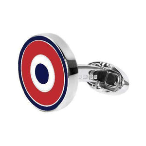 RED, WHITE & RED ROUNDEL CUFFLINKS - ONE BOND STREET