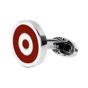 RED & WHITE ROUNDEL CUFFLINKS - ONE BOND STREET