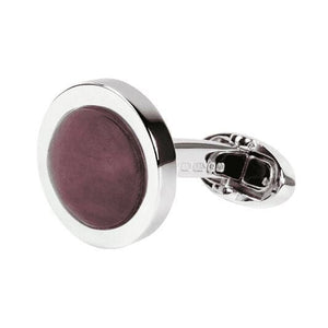 RUBY ROUNDEL CUFFLINKS - ONE BOND STREET