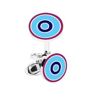 SKY ROUNDEL CUFFLINKS - ONE BOND STREET