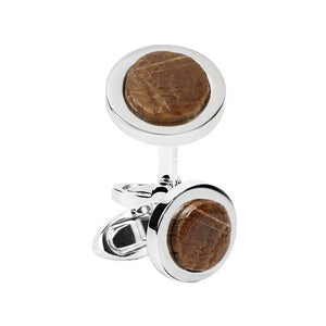 UP-CYCLED BEECH CUFFLINKS - ONE BOND STREET