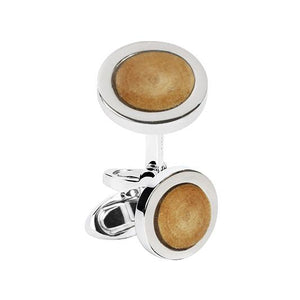 UP-CYCLED BIRCH CUFFLINKS - ONE BOND STREET