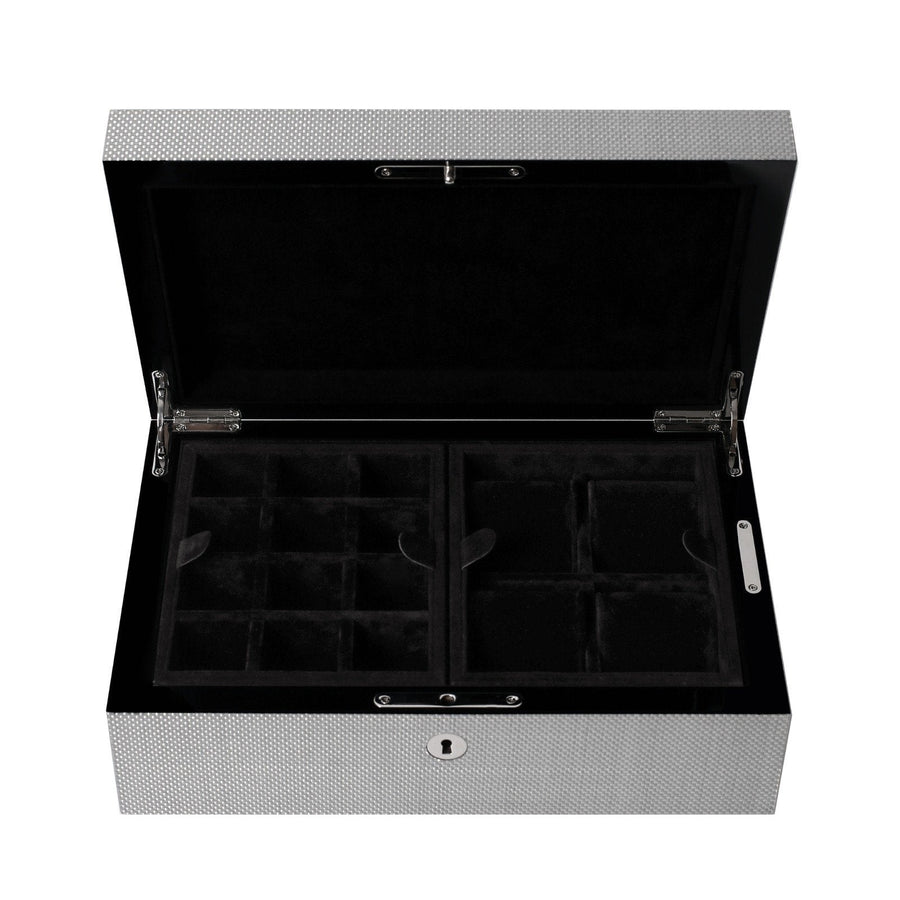 WHITE CARBON FIBRE BOX WATCH BOX - ONE BOND STREET